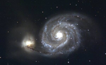 La galaxie NGC 5194 dite 'Whirlpool Galaxy'