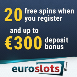 EuroSlots Casino $/€300 Bonus + 20 Free Spins no deposit bonus