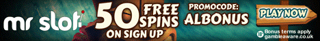 Mr Slot Casino 50 Free Spins no deposit bonus